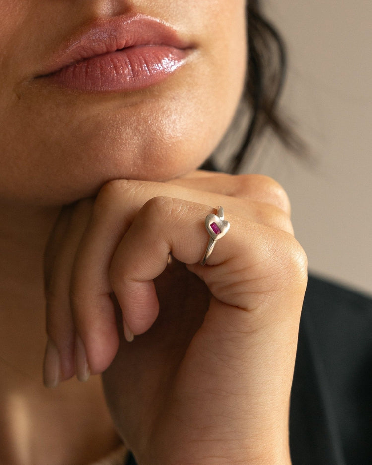 'Power Pinkie' Heart Ring