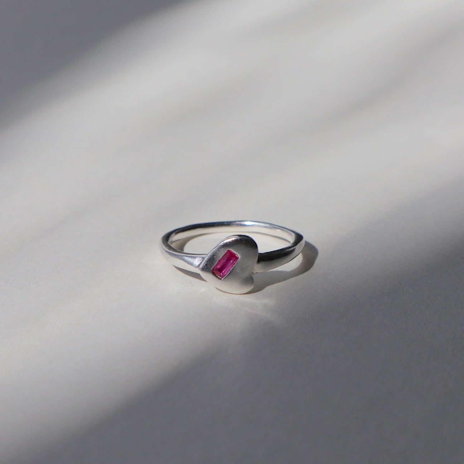 &#39;Power Pinkie&#39; Heart Ring - Lines &amp; Current