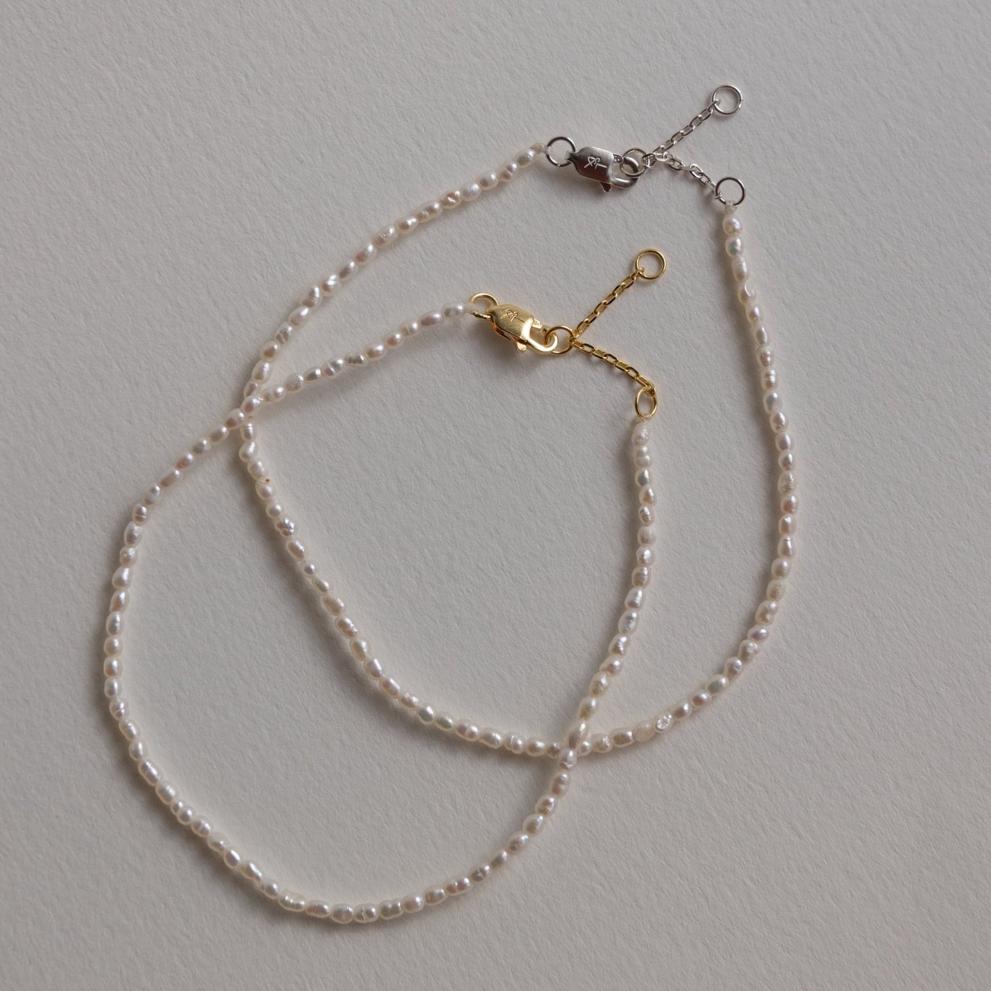 &#39;Selene&#39; Seeded Pearl Bracelet - Lines &amp; Current