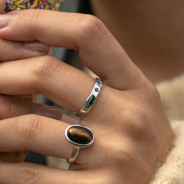 'Sofia' Five Gemstone Ring
