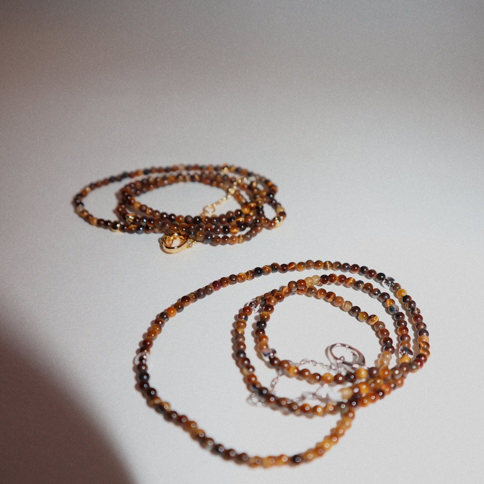 'Tate' Tiger's Eye Beaded Necklace - Lines & Current