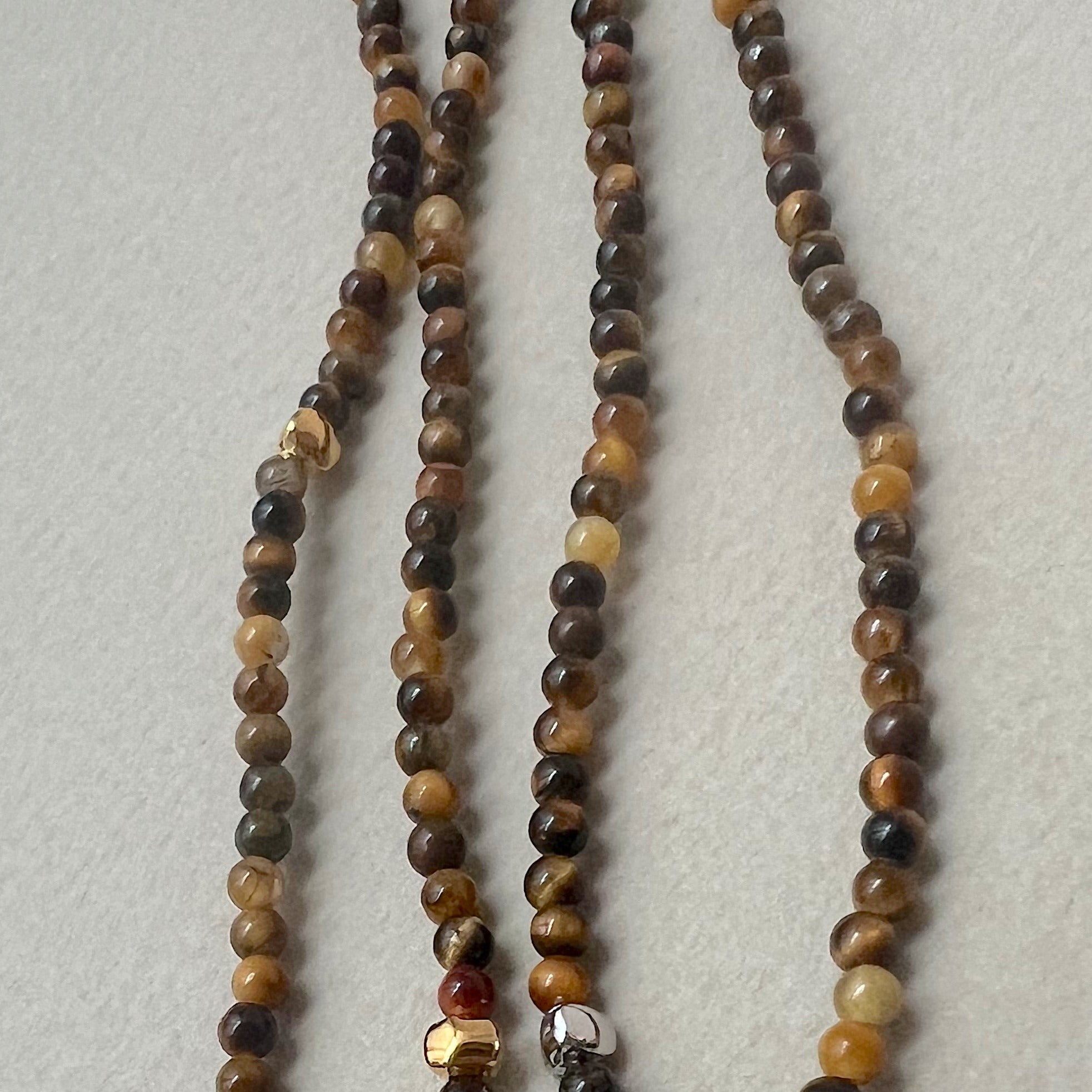 'Tate' Tiger's Eye Beaded Necklace
