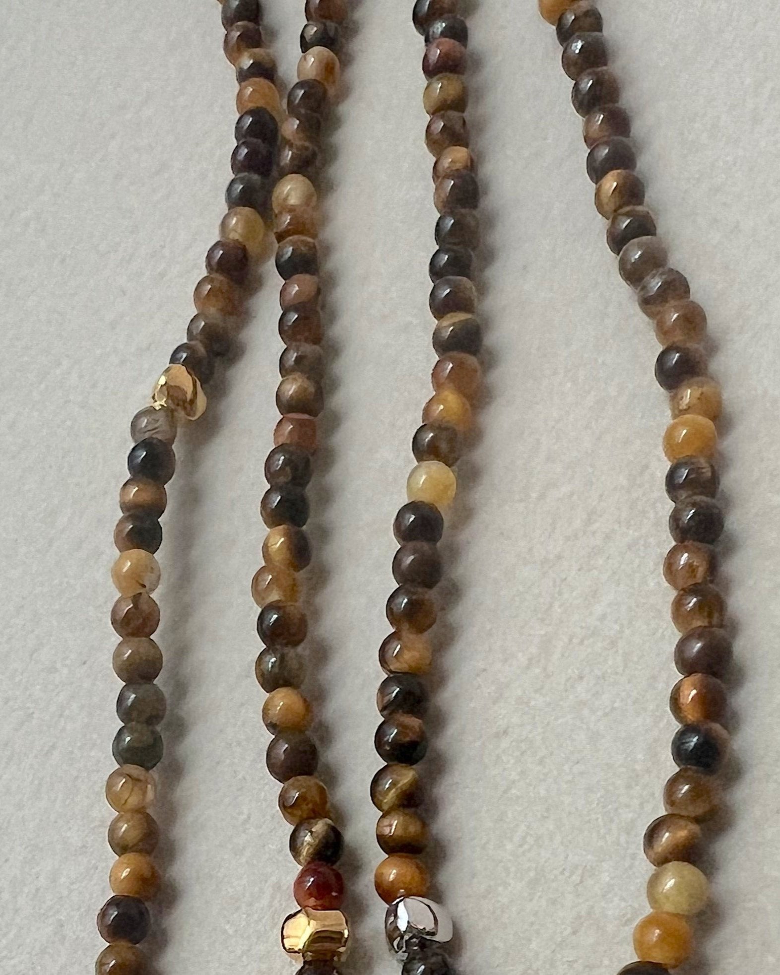 'Tate' Tiger's Eye Beaded Necklace