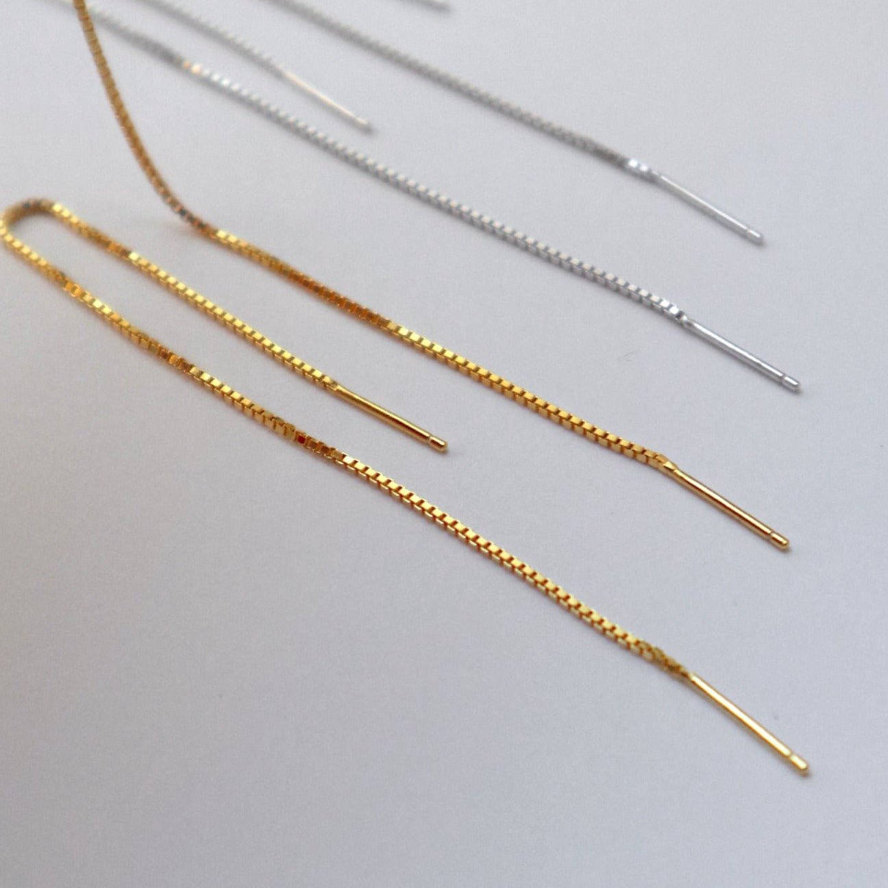 &#39;Taylor&#39; Thread Earrings - Lines &amp; Current