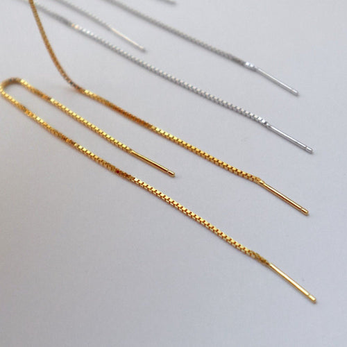 'Taylor' Thread Earrings - Lines & Current