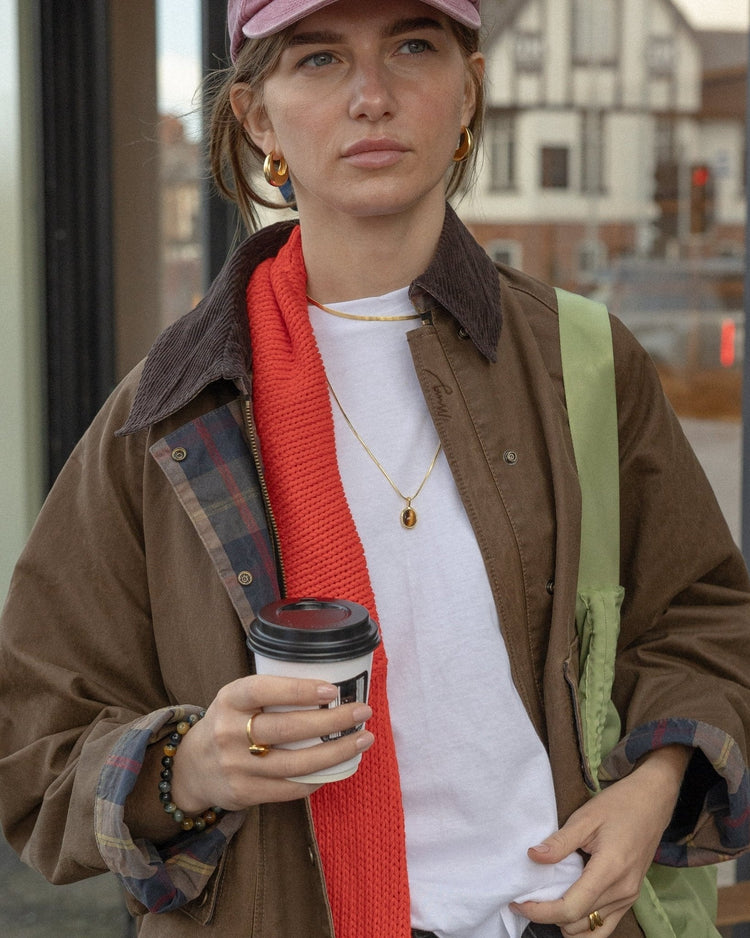 The 'Tiger's Eye' Oval Necklace